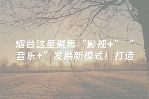 烟台这里聚焦“影视+”“音乐+”发展新模式！打造城市文化新名片