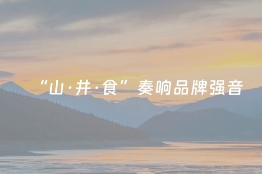“山·井·食”奏响品牌强音