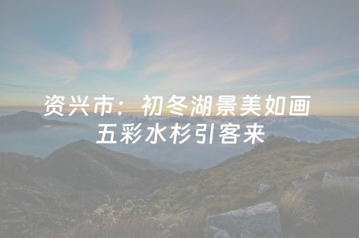 资兴市：初冬湖景美如画 五彩水杉引客来