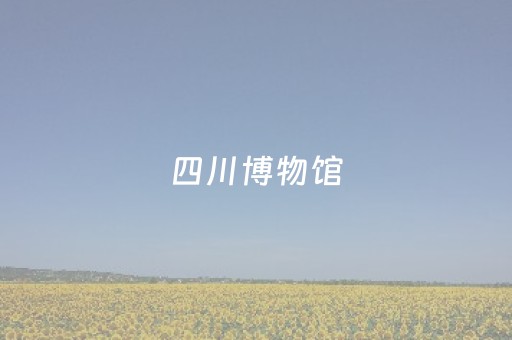 四川博物馆（四川博物馆的观后感）