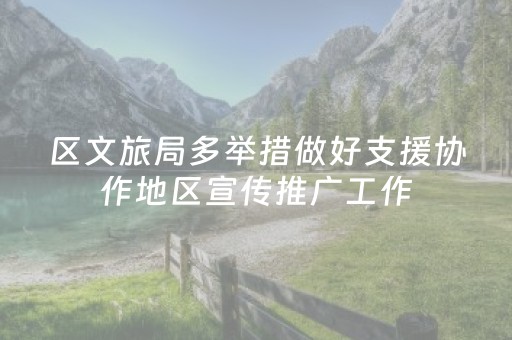 区文旅局多举措做好支援协作地区宣传推广工作