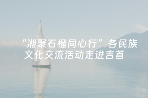 “湘聚石榴同心行”各民族文化交流活动走进吉首