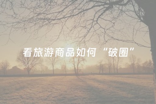 看旅游商品如何“破圈”