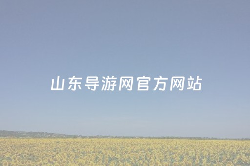 山东导游网官方网站（山东省导游网）