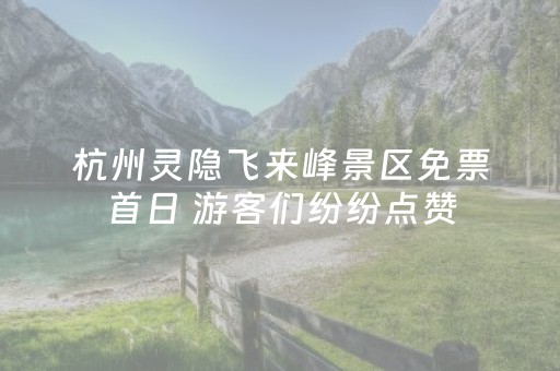杭州灵隐飞来峰景区免票首日 游客们纷纷点赞