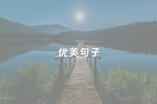 优美句子（优美句子积累）