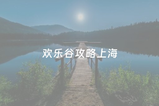 欢乐谷攻略上海（上海欢乐谷所有的项目介绍）