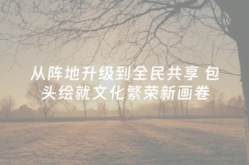 从阵地升级到全民共享 包头绘就文化繁荣新画卷