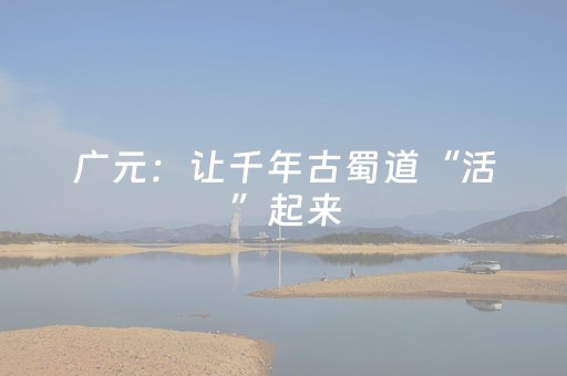 广元：让千年古蜀道“活”起来