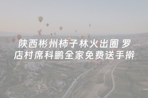 陕西彬州柿子林火出圈 罗店村席科鹏全家免费送手擀汇通面暖游客