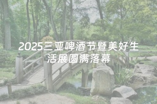 2025三亚啤酒节暨美好生活展圆满落幕