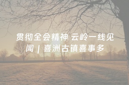 贯彻全会精神 云岭一线见闻｜喜洲古镇喜事多