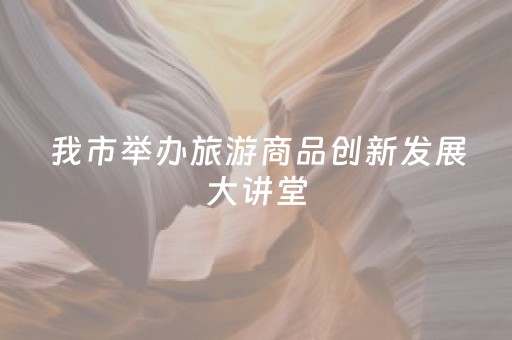 我市举办旅游商品创新发展大讲堂