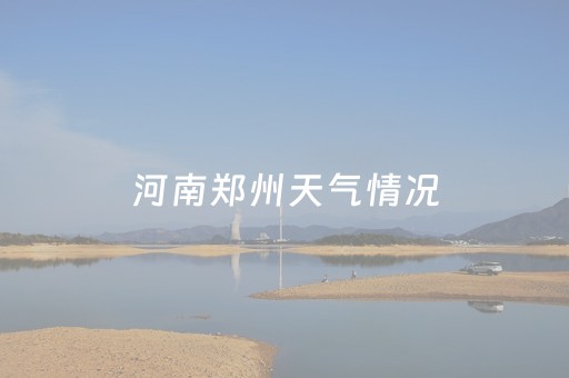 河南郑州天气情况（河南郑州天气情况如何）