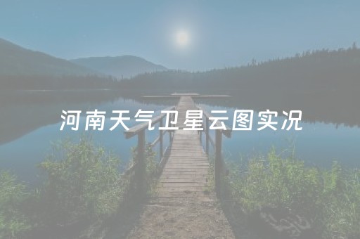 河南天气卫星云图实况（河南卫星气象云图）
