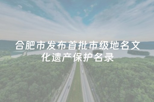 合肥市发布首批市级地名文化遗产保护名录