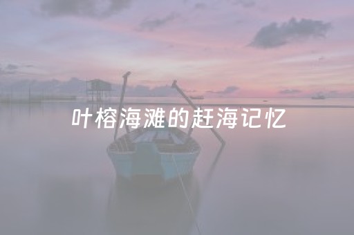 叶榕海滩的赶海记忆