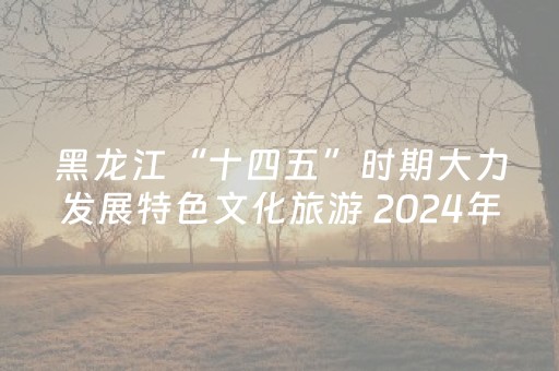 黑龙江“十四五”时期大力发展特色文化旅游 2024年接待游客2.8亿人次