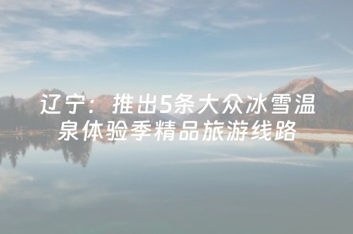 辽宁：推出5条大众冰雪温泉体验季精品旅游线路
