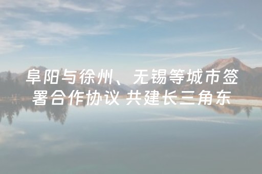 阜阳与徐州、无锡等城市签署合作协议 共建长三角东坡文旅一体化目的地