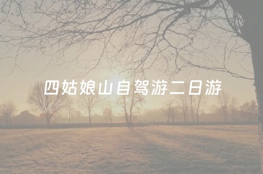 四姑娘山自驾游二日游（四姑娘山自驾二日旅游攻略）