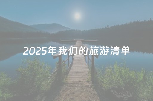2025年我们的旅游清单