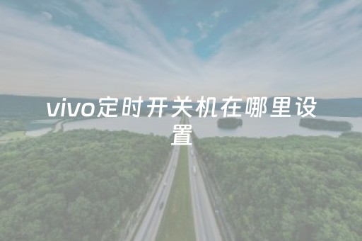 vivo定时开关机在哪里设置（vivo智能手机定时开关机在哪里设置）