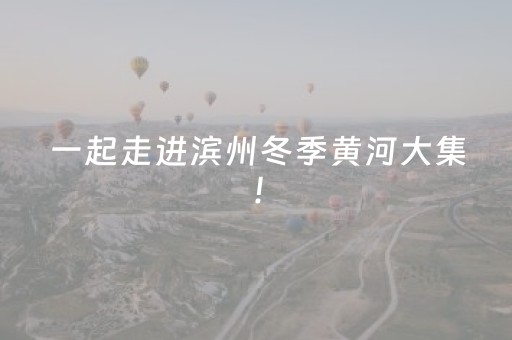 一起走进滨州冬季黄河大集！