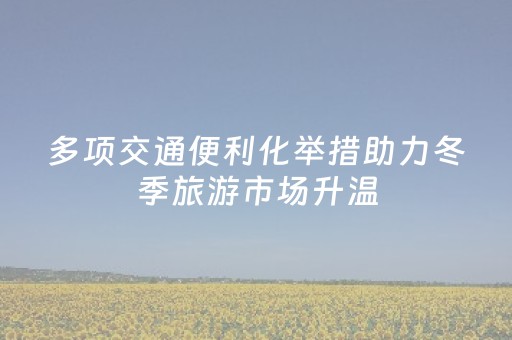 多项交通便利化举措助力冬季旅游市场升温