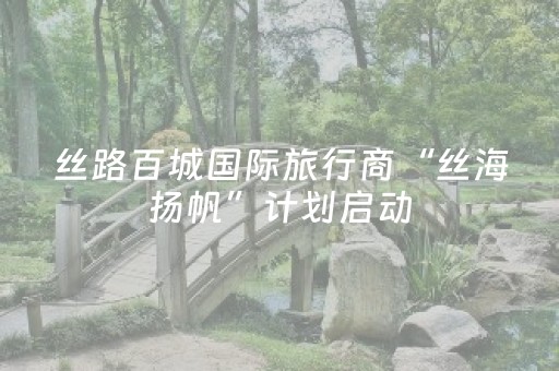 丝路百城国际旅行商“丝海扬帆”计划启动