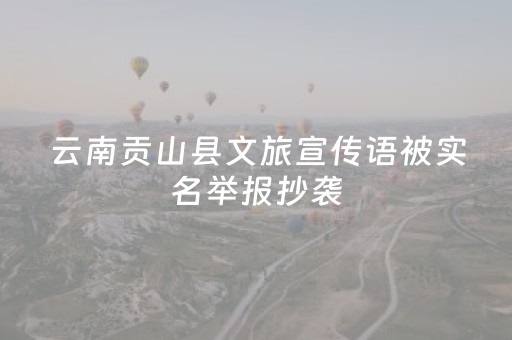 云南贡山县文旅宣传语被实名举报抄袭，官方取消其获奖资格