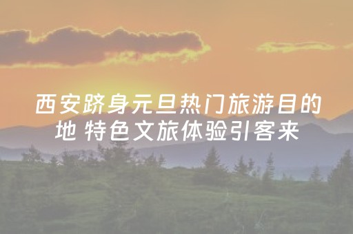 西安跻身元旦热门旅游目的地 特色文旅体验引客来