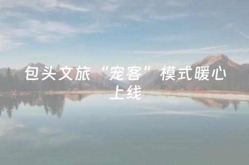 包头文旅“宠客”模式暖心上线
