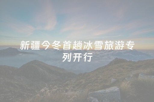 新疆今冬首趟冰雪旅游专列开行