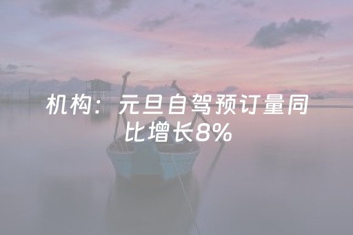 机构：元旦自驾预订量同比增长8%，平均出行周期有所延长