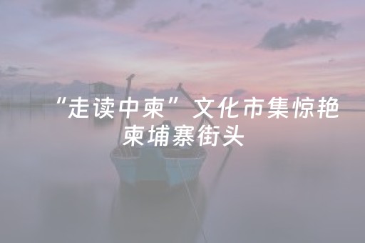 “走读中柬”文化市集惊艳柬埔寨街头