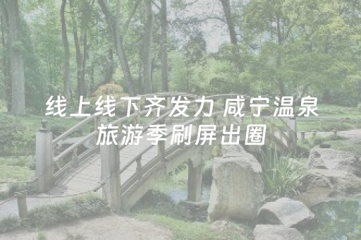 线上线下齐发力 咸宁温泉旅游季刷屏出圈