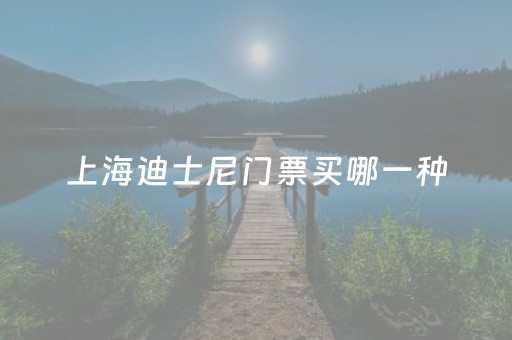 上海迪士尼门票买哪一种（上海迪士尼买哪种门票好）