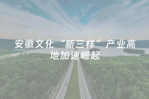 安徽文化“新三样”产业高地加速崛起