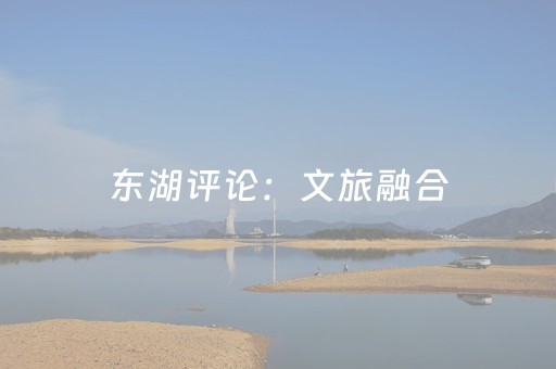 东湖评论：文旅融合，把文化家底变成发展实力