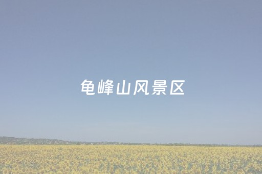 龟峰山风景区（戈阳龟峰山风景区）