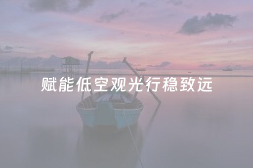 赋能低空观光行稳致远