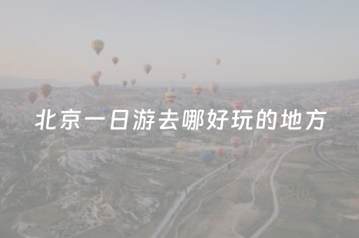 北京一日游去哪好玩的地方（北京一日游好玩的地方有哪些）