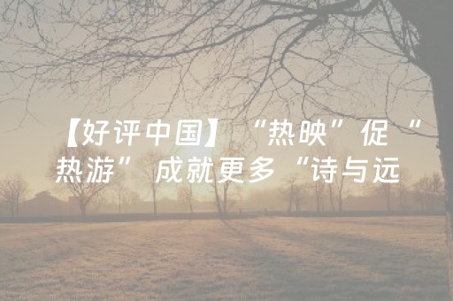 【好评中国】“热映”促“热游” 成就更多“诗与远方”