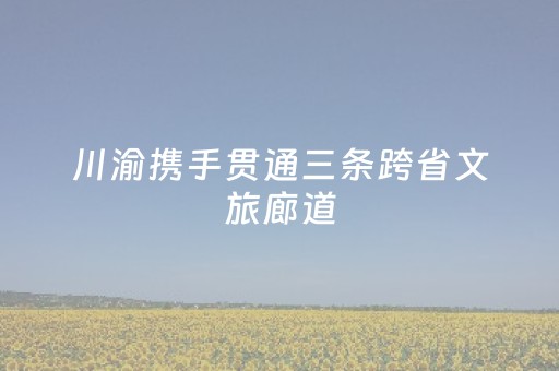 川渝携手贯通三条跨省文旅廊道