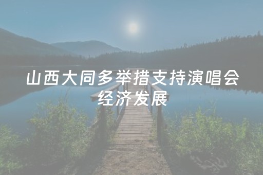 山西大同多举措支持演唱会经济发展，加快推动国际知名文化旅游城市建设