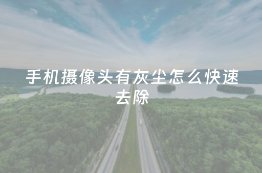 手机摄像头有灰尘怎么快速去除（苹果后置摄像头进灰了怎么办）