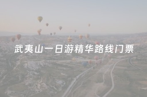 武夷山一日游精华路线门票（武夷山景区一日游）