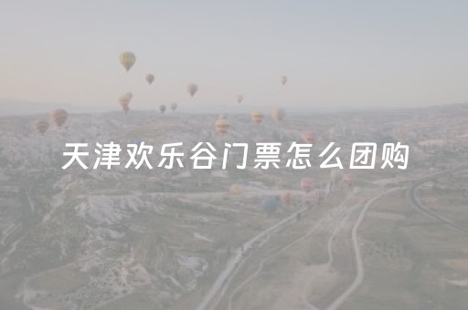 天津欢乐谷门票怎么团购（天津欢乐谷团购多少钱）