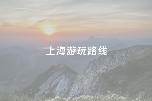 上海游玩路线（上海游玩路线图,语文）